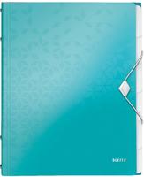 LEITZ 46330051, LEITZ Ordnungsmappe WOW 4633 6 F&auml;cher blau (46330051)