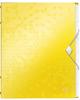 Leitz Ordnungsmappe 4633-00-16, WOW, A4, aus Kunststoff, gelb, 6 Fächer
