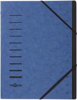 PAGNA Ordnungsmappe Ordnungsmappen 12 F&auml;cher blau, 1 St.