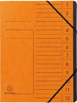 Exacompta Ordnungsmappen 12 Fächer orange (541204E)