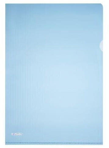 Herlitz Sichthüllen Aktenhülle blau genarbt DIN A4 (50009107)