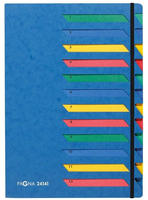 Pagna 24141-02, Pagna Ordnungsmappe DESKORGANIZER 1-12, 12 F"cher, blau