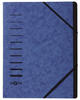 Pagna 40058-02 A4 Ordnungsmappe 7 Fächer blau