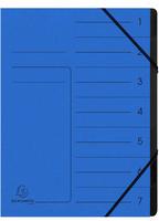Exacompta 540702E, Exacompta Ordnungsmappe Echter Colorspan-Karton 540702E, 1-7,