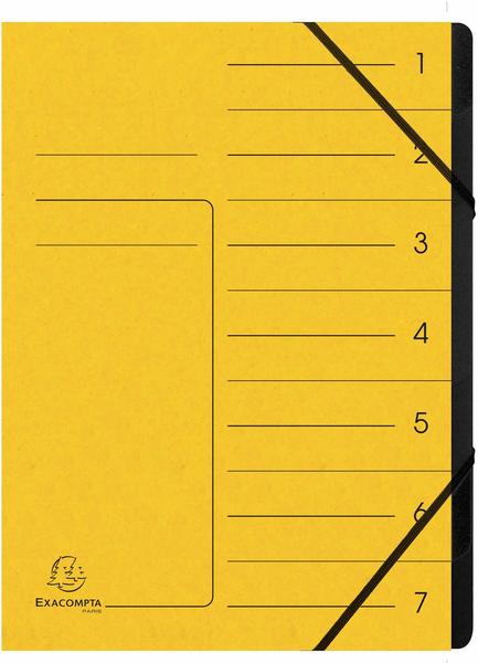 Exacompta Ordnungsmappe 7 Fächer gelb (540709E)