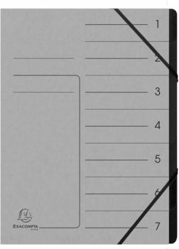 Exacompta Ordnungsmappen 7 Fächer grau (540711E)