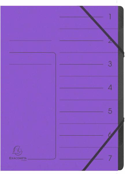 Exacompta Ordnungsmappen 7 Fächer violett (540708E)
