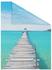 LICHTBLICK Fensterfolie El Mar, LICHTBLICK ORIGINAL, blickdicht, strukturiert, selbstklebend, Sichtschutz blau 50 x 100 cm (B x L)