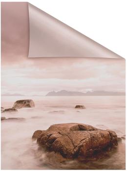 LICHTBLICK Fensterfolie Stone, - rot 50 x 50 cm (B x L)