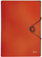 Leitz 20.10.4579, Leitz 4579 F&auml;chermappe Solid - 6 F&auml;cher, A4, 250 Blatt, PP,