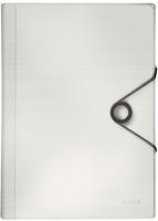 Leitz 01.10.4579, Leitz 4579 F&auml;chermappe Solid - 6 F&auml;cher, A4, 250 Blatt, PP, wei&szlig;