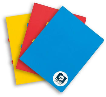 NextFolder Flexibles Heftersystem A4 3er-Set blau/gelb/rot