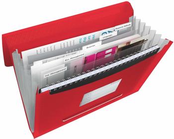 Esselte Vivida A4 Fächermappe rot 6 Fächer (624016)