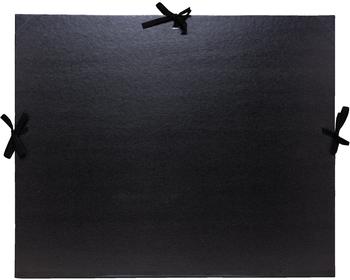 Exacompta Zeichenmappe Kraft schwarz A3 3 Verschlussbänder (25738E)