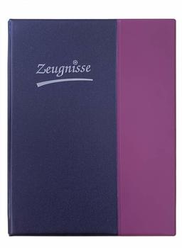 Idena Zeugnismappe A4 Metallic lila mit Ringmechanik 10 H&uuml;llen (20104)