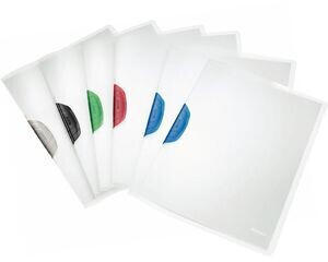 Leitz Cliphefter ColorClip A4 für 30 Blatt transparent Clip farbig 6 Stück (4175-00-99)