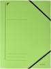 Leitz Eckspanner 3981-00-55, A4, grün, 3 Einschlagklappen, 430g/m² Karton