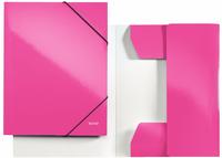 Leitz 3982-00-23, Leitz Eckspannmappe WOW 3982-00-23, A4 pink metallic PP-kaschiert