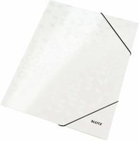 LEITZ 3982-00-01, LEITZ Gummizugmappe A4 Wow perlwei&szlig;