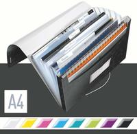 LEITZ 45890095, LEITZ F&auml;chermappe WOW 4589 6 F&auml;cher schwarz