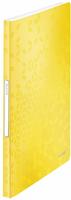 LEITZ 46320016, LEITZ WOW Sichtbuch DIN A4, 40 H&uuml;llen gelb-metallic