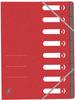 Oxford Ordnungsmappe TOP FILE+ 400116253, A4, aus Karton, rot, 8 Fächer