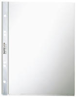 LEITZ Prospekth&uuml;lle Super Premium, A5, PVC, glasklar, 0,08mm Hartfolie, oben offen,