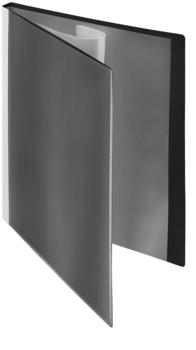 FolderSys Sichtbuch A4 schwarz mit Außentasche 40 Hüllen (25014-30)