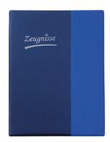 Idena Zeugnismappe DIN A4, 10 H&uuml;llen blau/dunkelblau, 1 St.