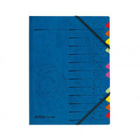 Herlitz - Ordnungsmappe Qualitiy Din A4 255g/m2 Karton Farbe: Blau Farbe Des