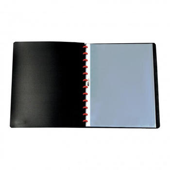 Herlitz Präsentationsmappe EasyFix DIN A4 schwarz 20 Hüllen (5514286)