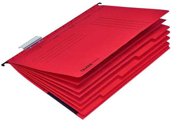 Falken UniReg A4 6 Fächer mit Tasche rot 20 Stück (15046523)