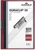 Durable Cliphefter 2200-31, Duraclip, A4, für 30 Blatt, dunkelrot