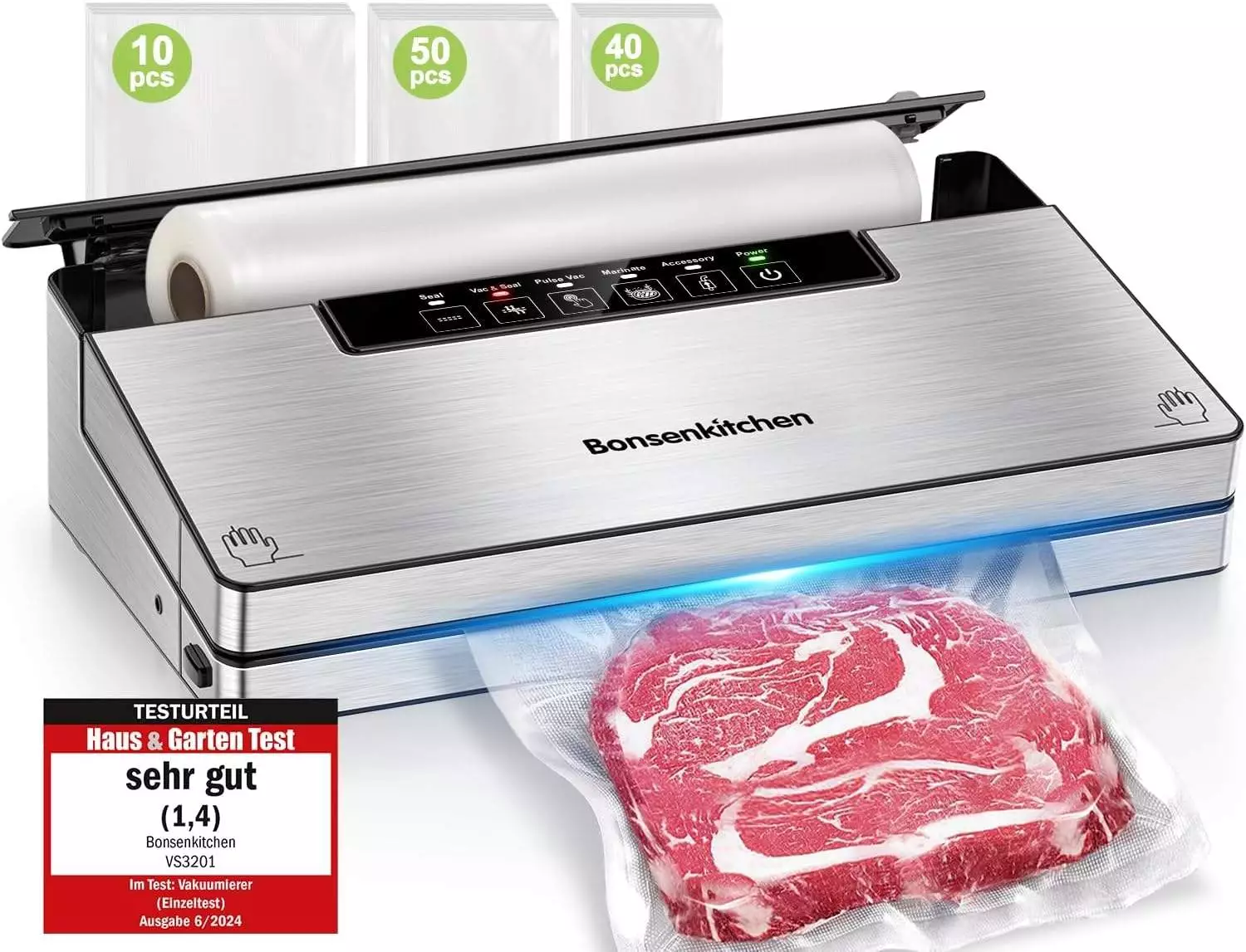 Bonsenkitchen VS3201 Test Folienschweißgerät · ab 47,49€