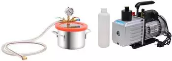 vidaXL Vakuumkammer mit 2-stufiger Pumpe 3,7L (3100540)