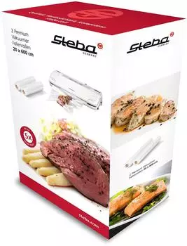 Steba 2 Vakuumierfolienrollen 20 x 600 cm