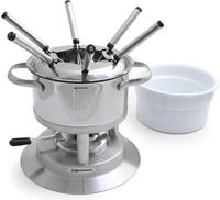 SWISSMAR Fondue "Arosa" 11-teilig, inkl. 6 Fondugabeln und Keramik-Einsatz
