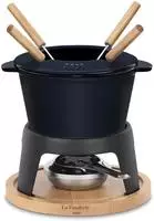 La Fonderie 1890 Fondue-Set, Dunkelblau, Metall, 20x20x20 cm, K&uuml;chenger&auml;te,