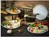 CreaTable Universal Weiss Fondueteller, Porzellan, 4-tlg (22922)
