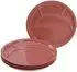 CreaTable Universal Fondueteller rot, 4-tlg., Porzellan (22925)