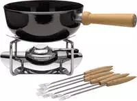 Silit K&auml;sefondue-Set, 2,8 l, Schwarz, Silber, Rund, 230 mm, 230 mm