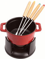 Staub 1400406, Staub: Mini Fondue Set, &Oslash;10cm, kirschrot