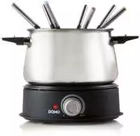 DOMO DO 706 F, Domo DO 706 F Fondue Edelstahl 1,4l 1500W 8 Gabeln