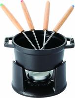 Staub 1400423, Staub: Mini Fondue Set, &Oslash;10cm, schwarz