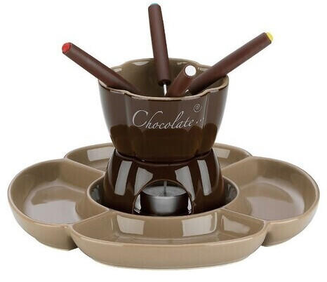 Kela 0,25 L Fondue-Set Fiore aus Keramik