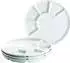 Domestic Fondueteller Porzellan 24 cm 4er-Set 925600