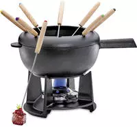 Spring Fondue-Set Schwarz Saas Fee
