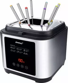 Steba DF 150 F Fritteuse / Fondue-Set Fondue-Set Schwarz Silber