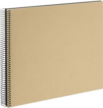 Goldbuch Spiralalbum Bella Vista ohne Fenster 35x30 40 schwarze Seiten beige