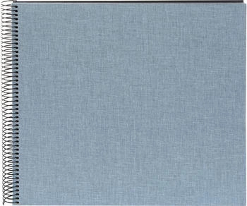 Goldbuch Spiralalbum Summertime Trend 2 35x30 cm schwarze Seiten blau-grau